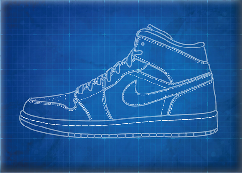 Jordan Pattern Air Jordan 1 Mid Pattern | ReverseLand