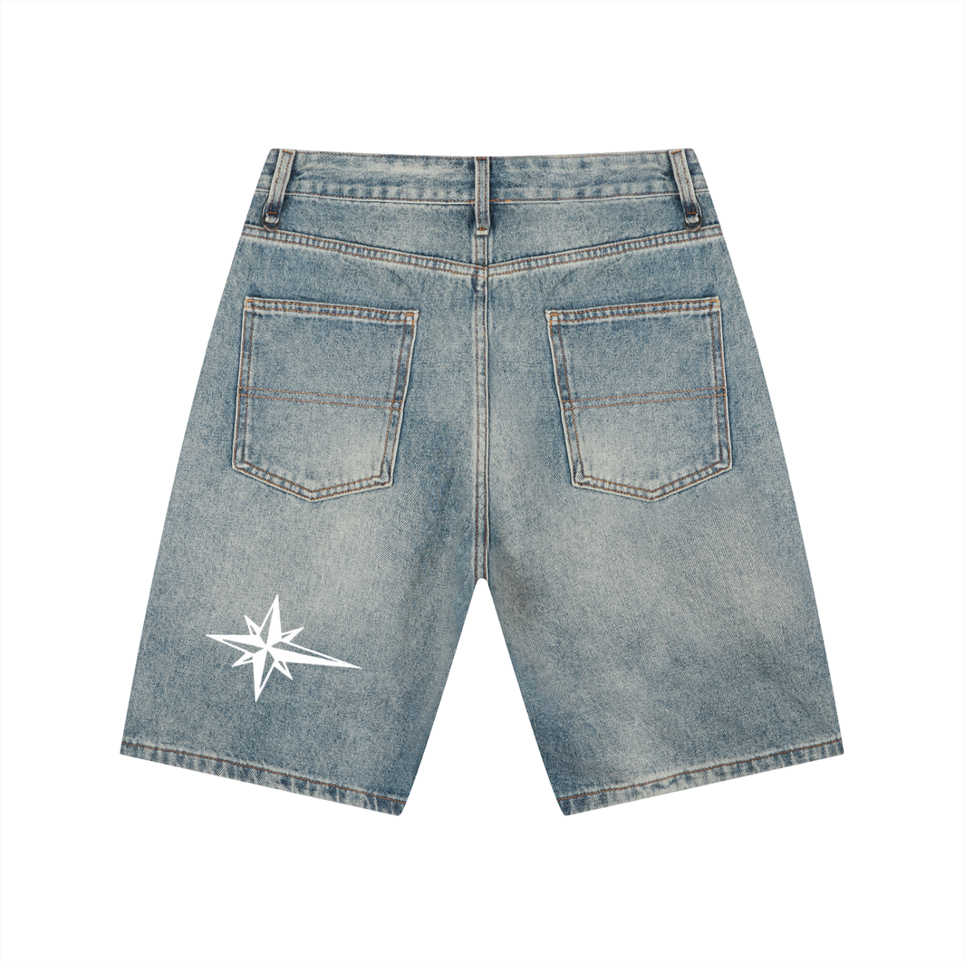 InVidious Star Washed Denim Shorts