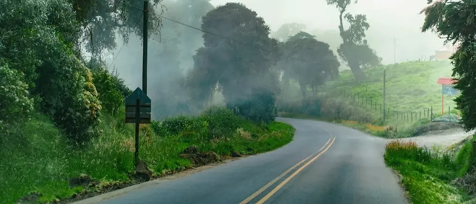Route sinueuse au Costa Rica