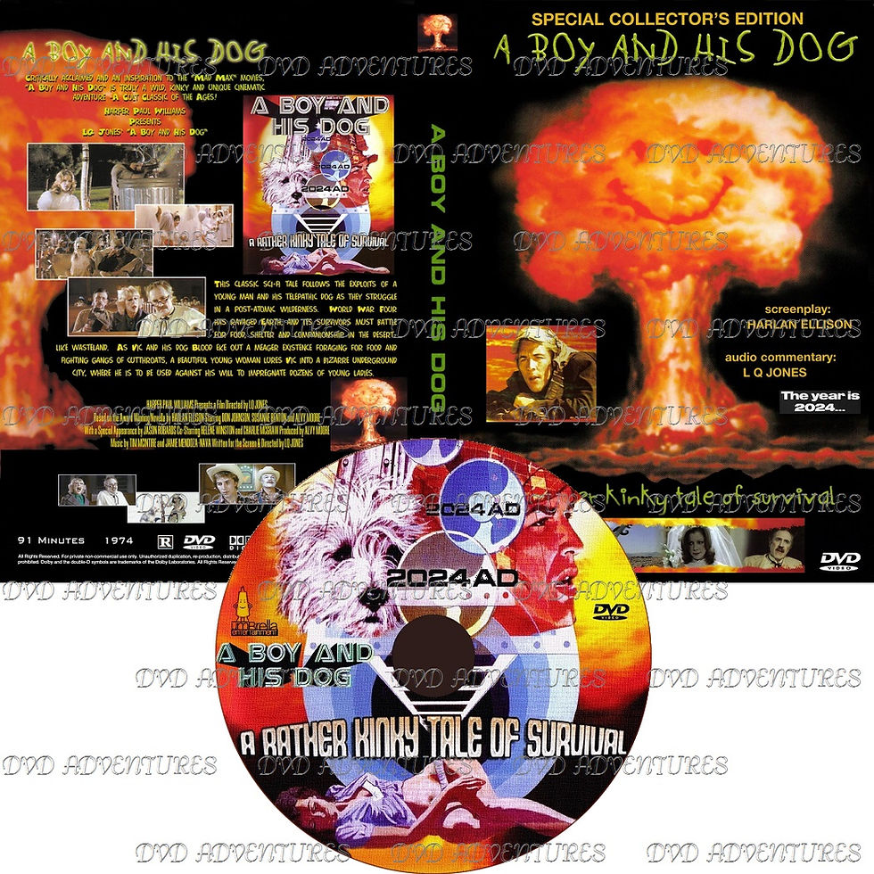 Thumbnail: A Boy and His Dog 1975 (dvd cover and disk)