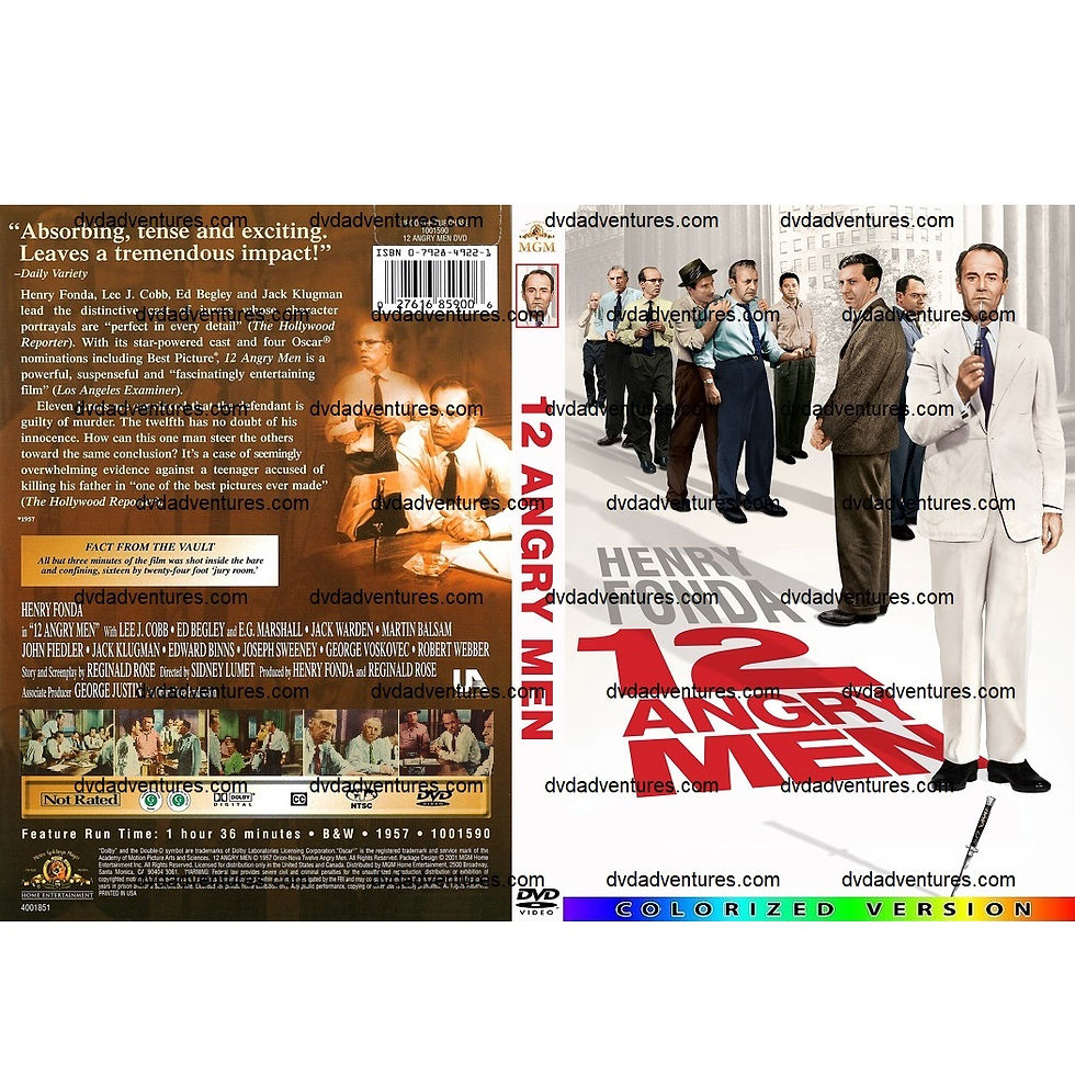 Thumbnail: 12 Angry Men 1957 (dvd cover colorized)