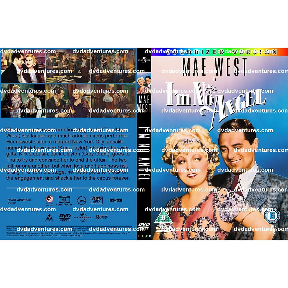 Thumbnail: I'm No Angel 1933 Colorized (dvd cover)