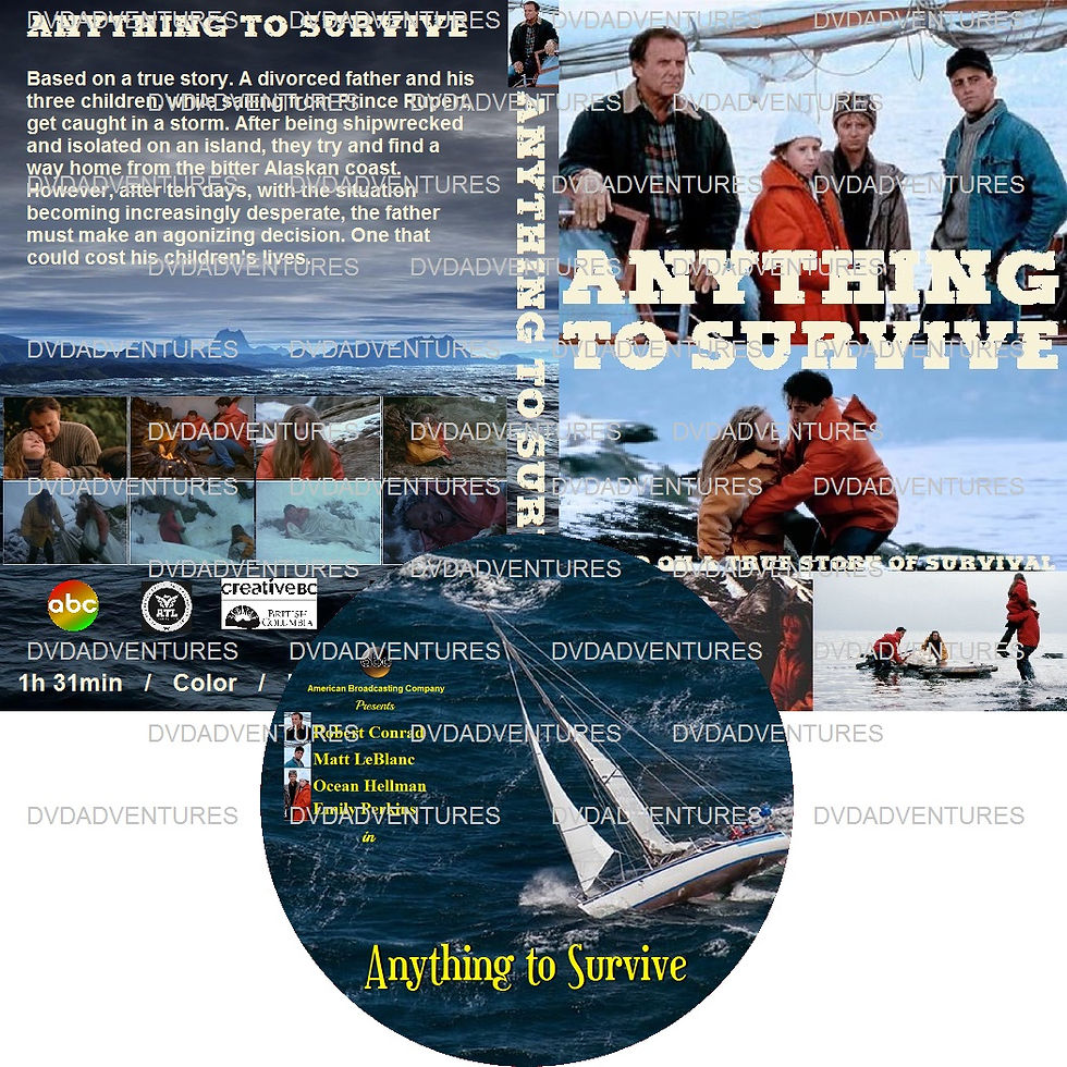 Thumbnail: Anything to Survive 1990 (dvd cover and disk)