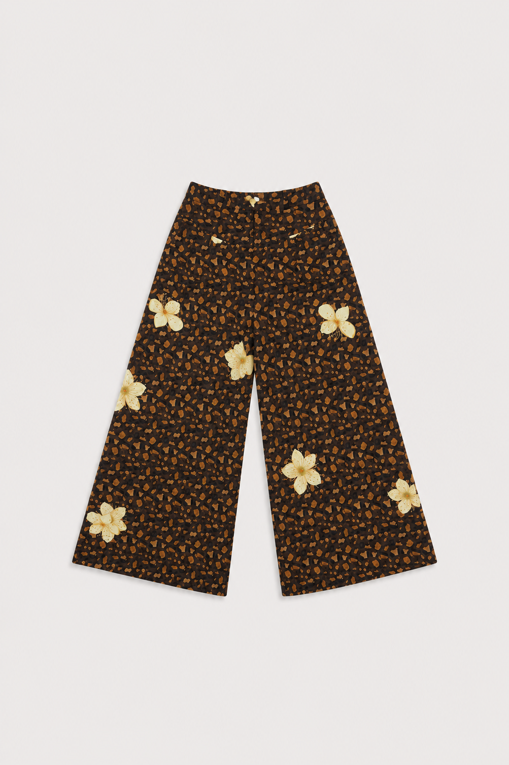 Calça Pantalona - Onça Floral | Anpô