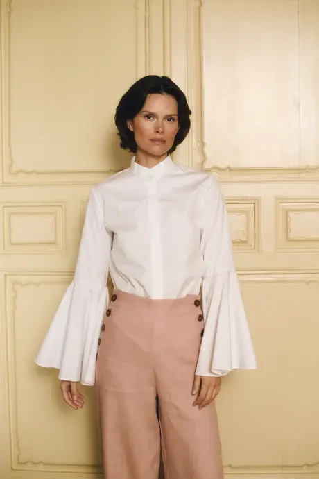 Bellflower Shirt - White | Maria De La Orden