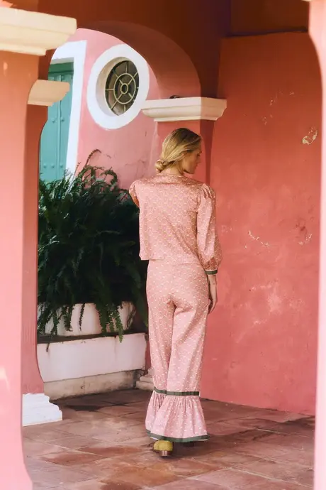 Bristol Shirt - Peacock Flowers | Maria De La Orden