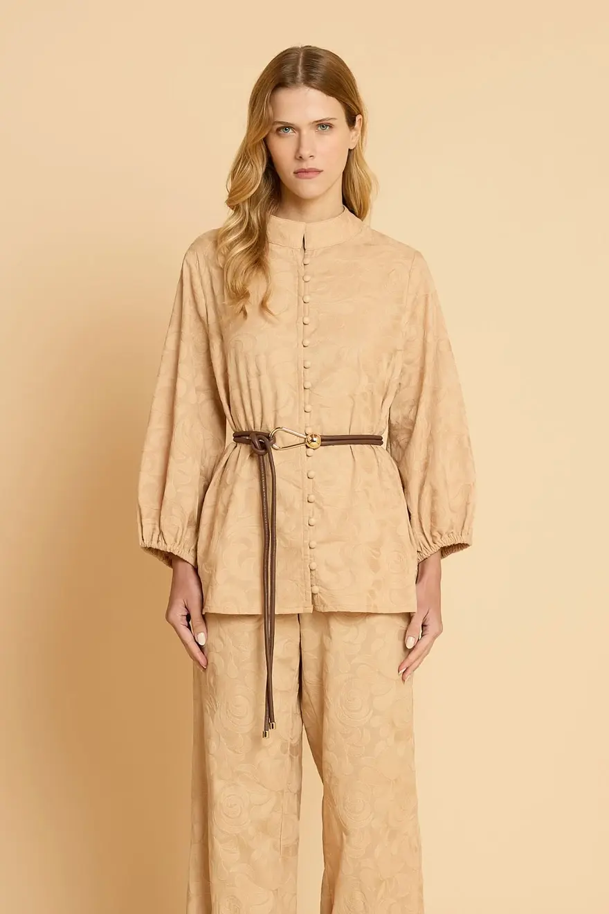 Camisa Bloom - Bege | Missinclof