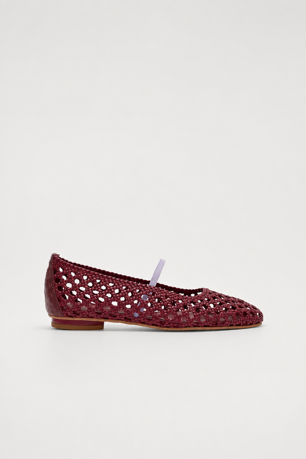 Sapatilha Ballerine Tressê - Bordô | Manolita