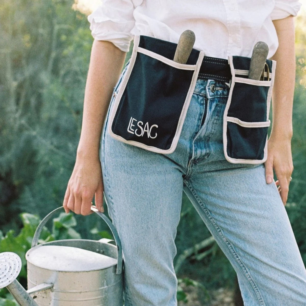 Le Sac Gardening Belt - Navy w/ Taupe