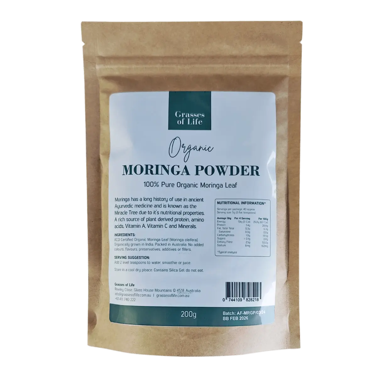 Organic Moringa Powder 200g