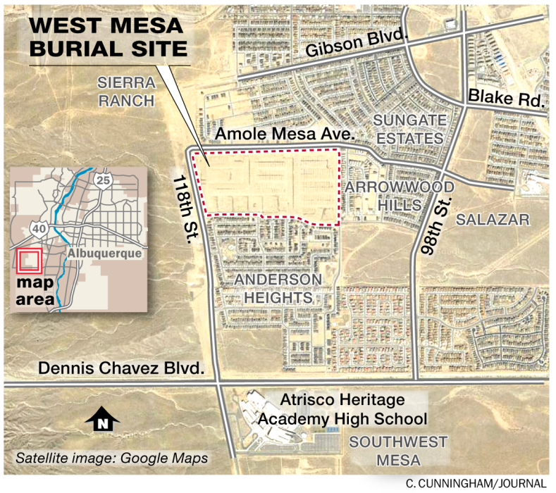 west mesa serial killer satellite image west mesa serial killer satellite image