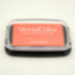 VersaColor Neon Stempelkissen Farbe VC1-072 Neon Orange, Ansicht geschlossen von oben, Tsukineko