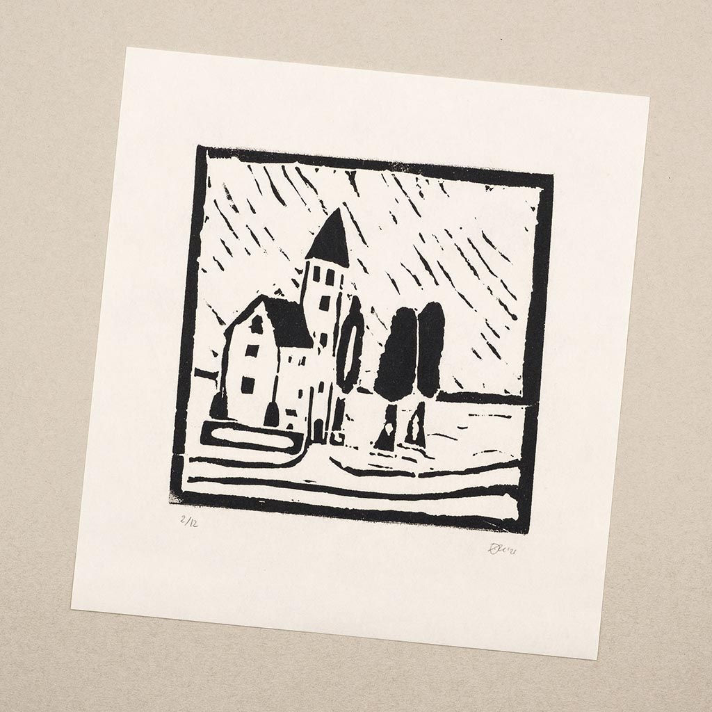 Schlössle'88 Linoldruck