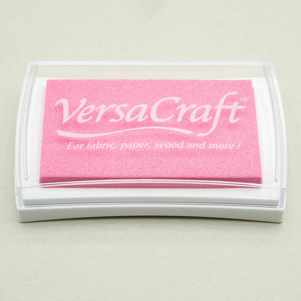 Miniaturbild: VersaCraft groß Stempelkissen Farbe VK-134 Bubble Gum, Ansicht geschlossen von oben, Tsukineko
