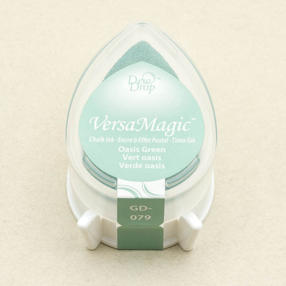 Miniaturbild: VersaMagic Dew Drop Stempelkissen GD-079 Oasis Green, Ansicht geschlossen von oben, Tsukineko
