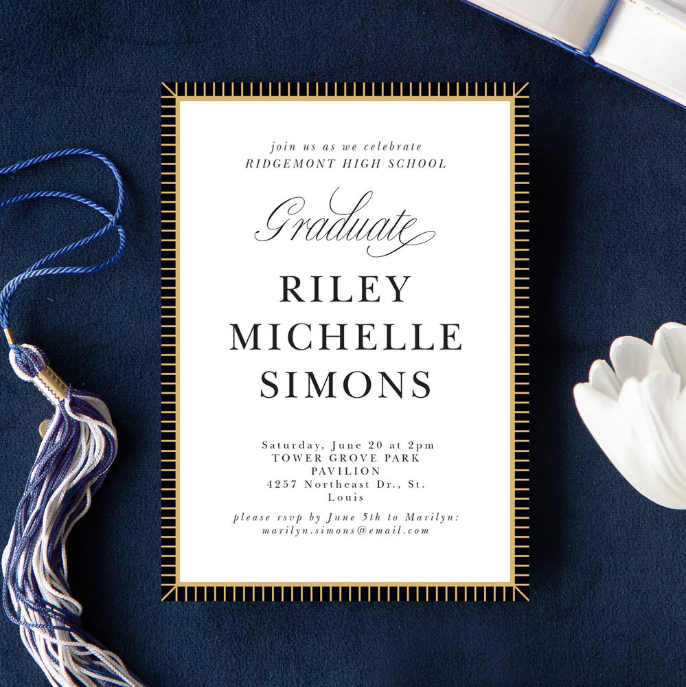 Celebrate Graduation with Basic Invite!