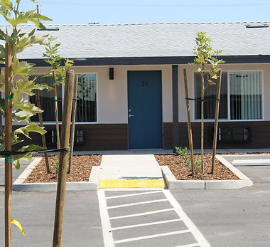 Door to an apartment at The Sands