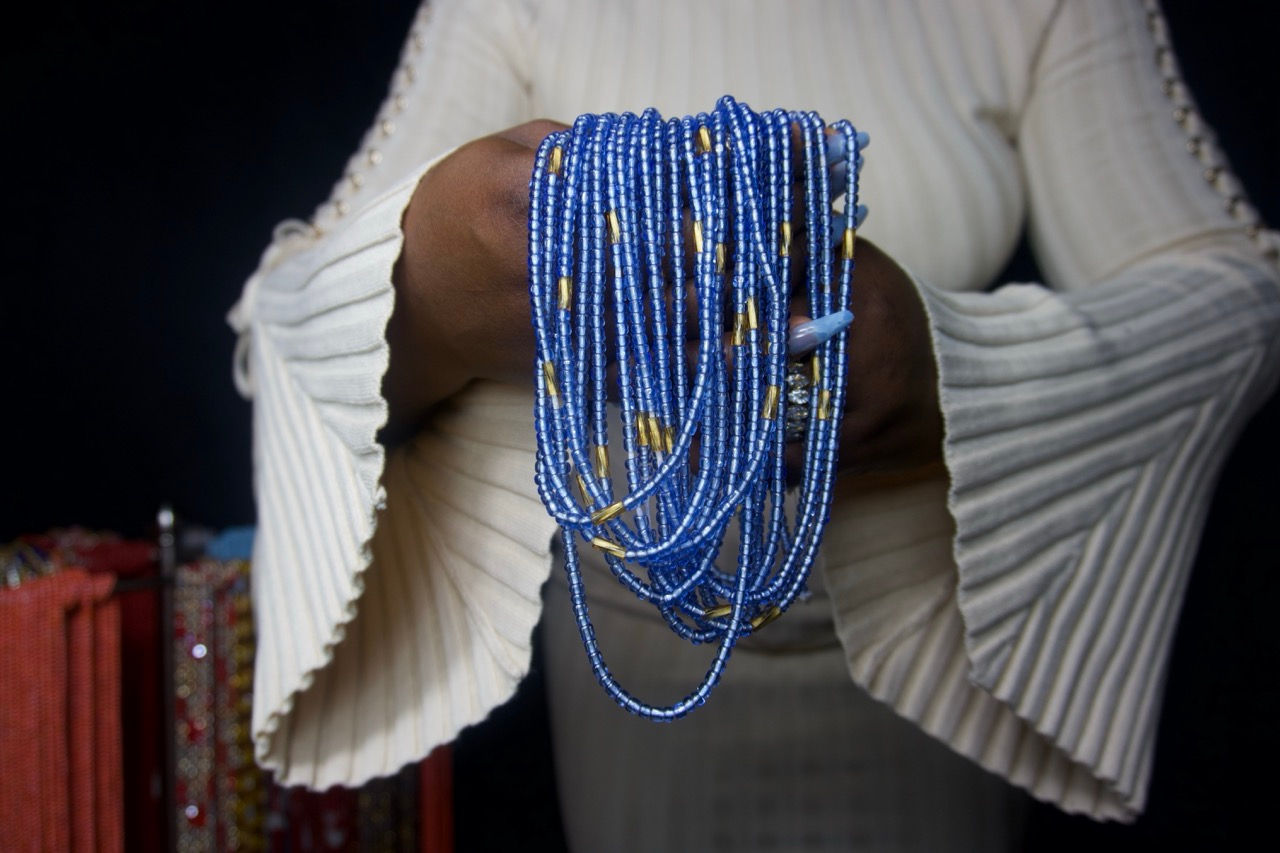 Ocean Luxe tie on waist beads