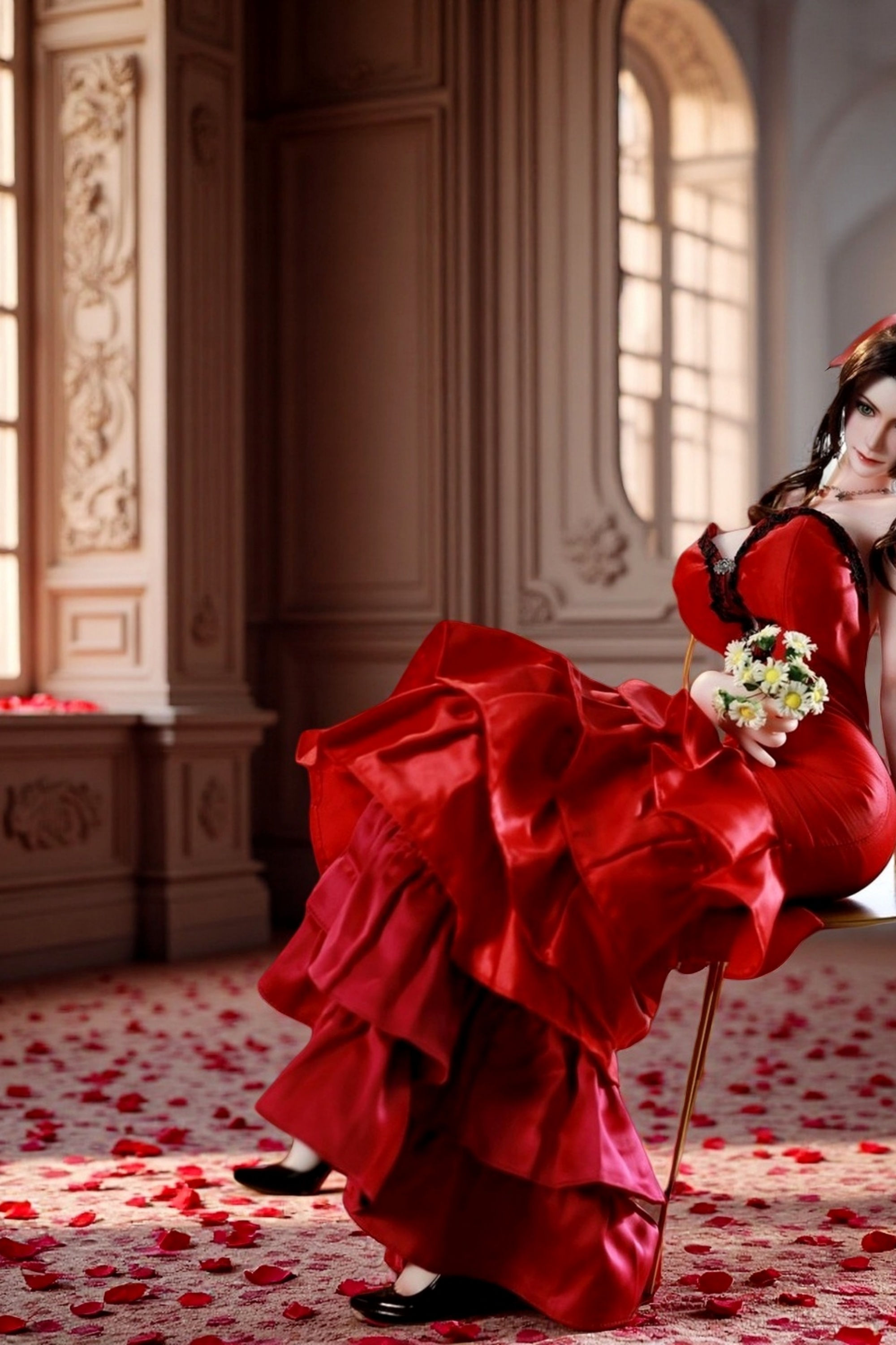 Aerith Final Fantasy 1/3 Scale Silicone Figure