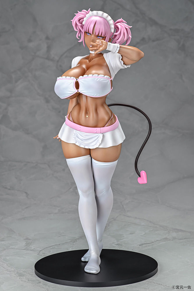 Thumbnail: Black Gal Maid Succubus Cocoa Pink ver. Statue