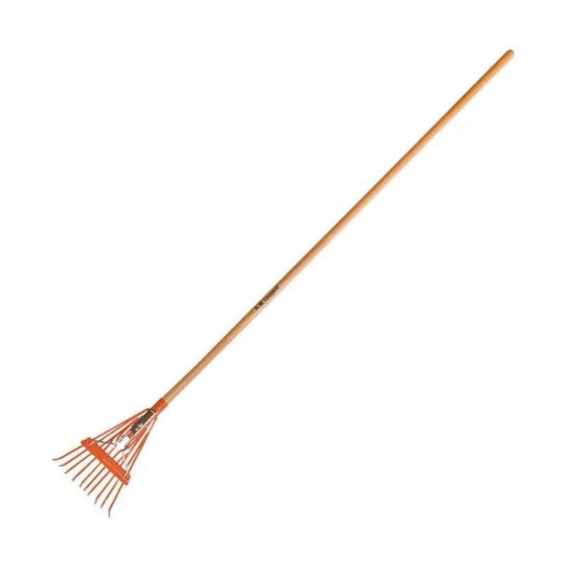 AM Leonard Narrow Shrub Rake – 8″ Head × 54″ Handle (MSR208)