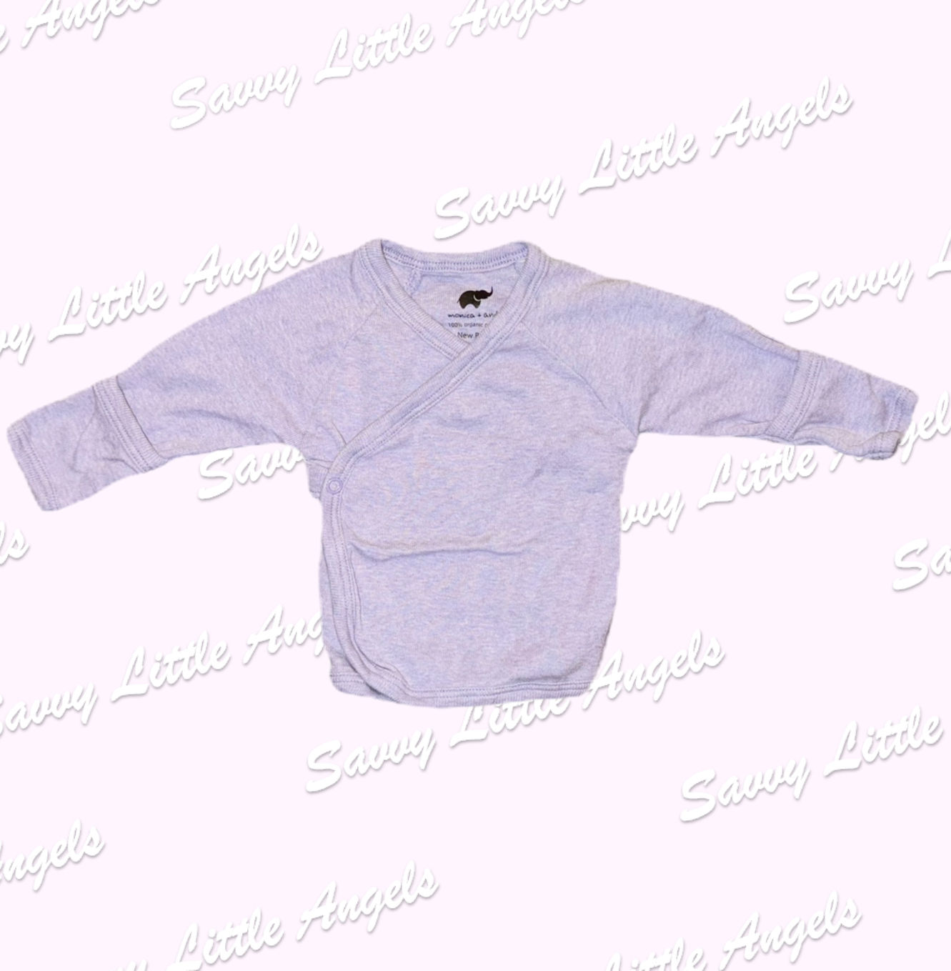 Purple Wrap Top Front View