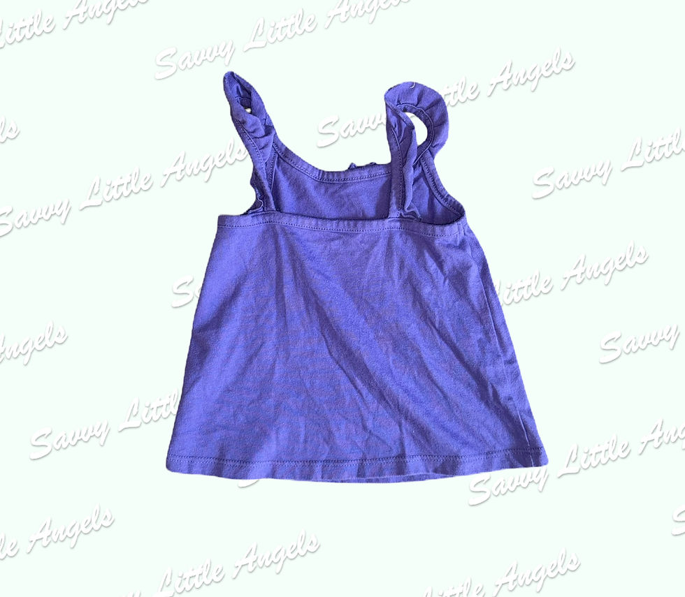 Purple Tank Top Back View