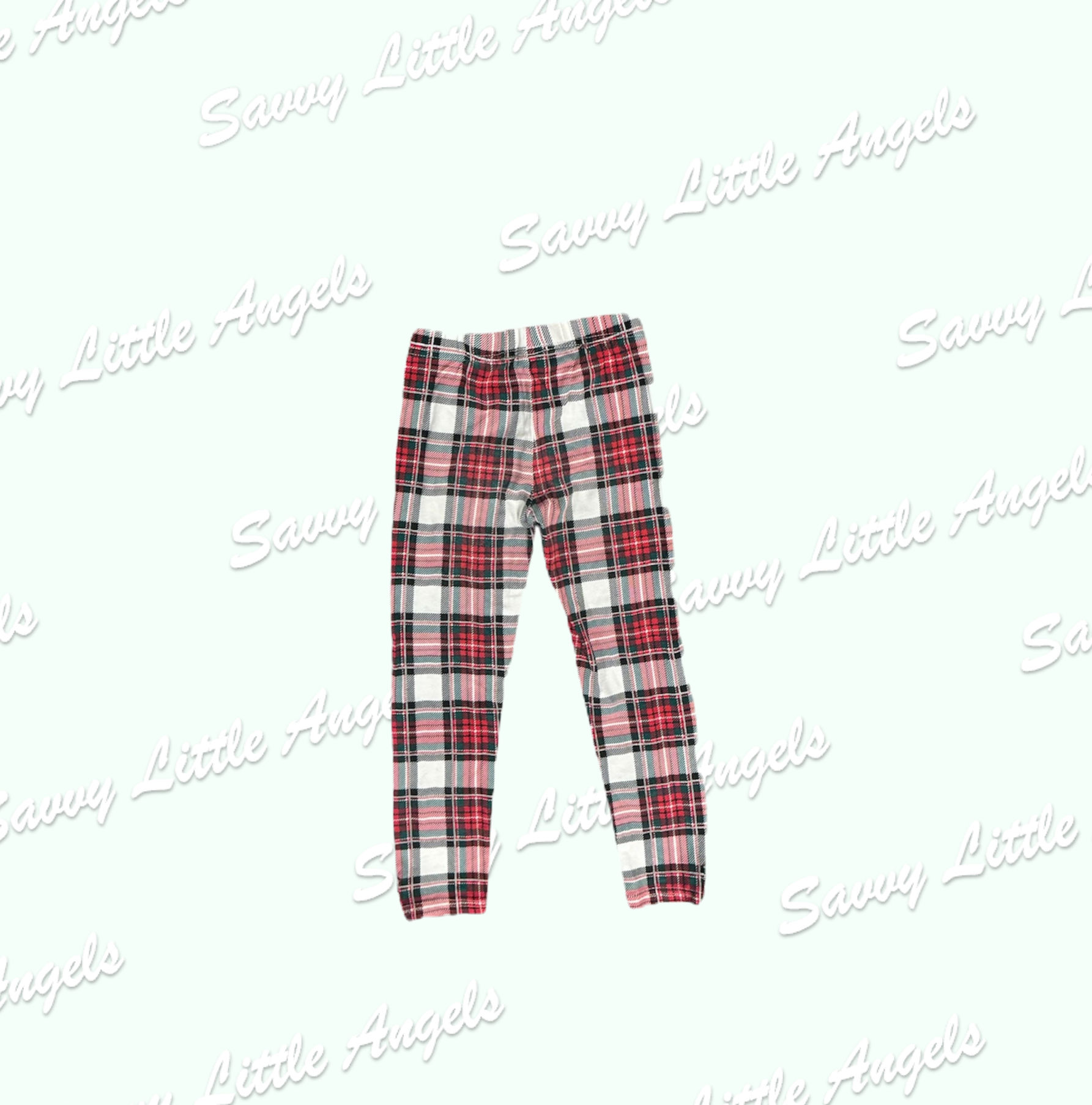 front of Flannel Leggings