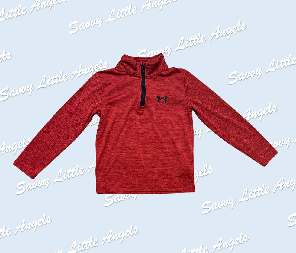 Red Creme Under Armour Pull Over Front View