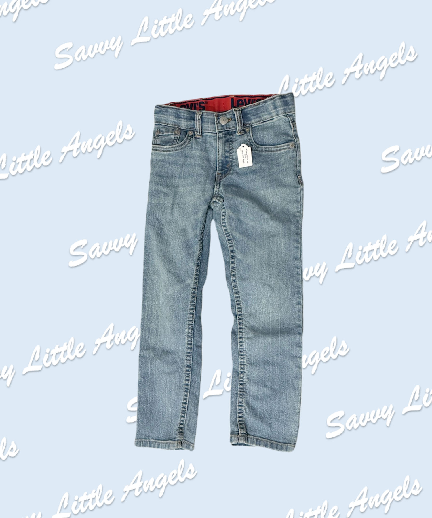 front of Levi Jeans
