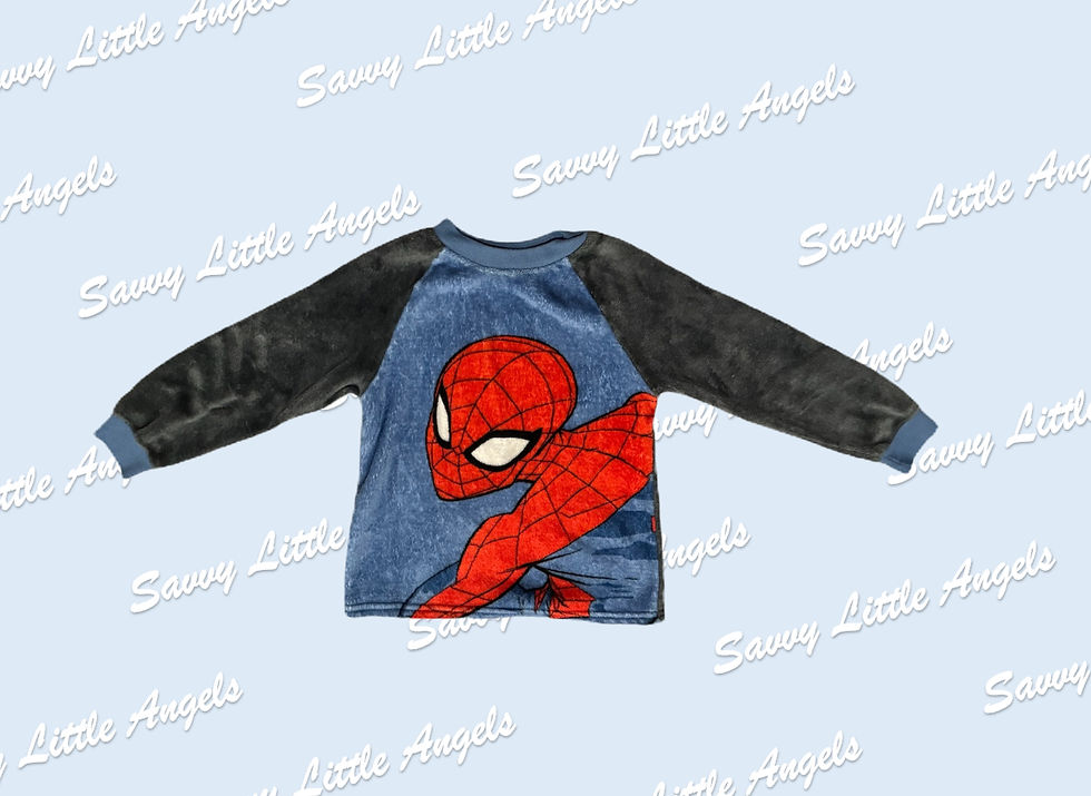 front of Spiderman Fleece PJ Shirt