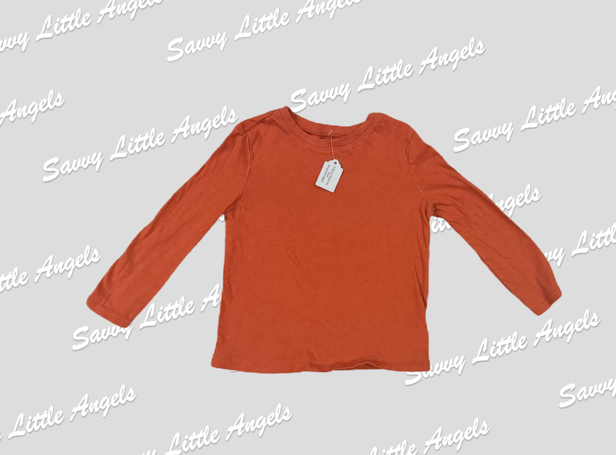 front of Burnt Orange Shirt arms out