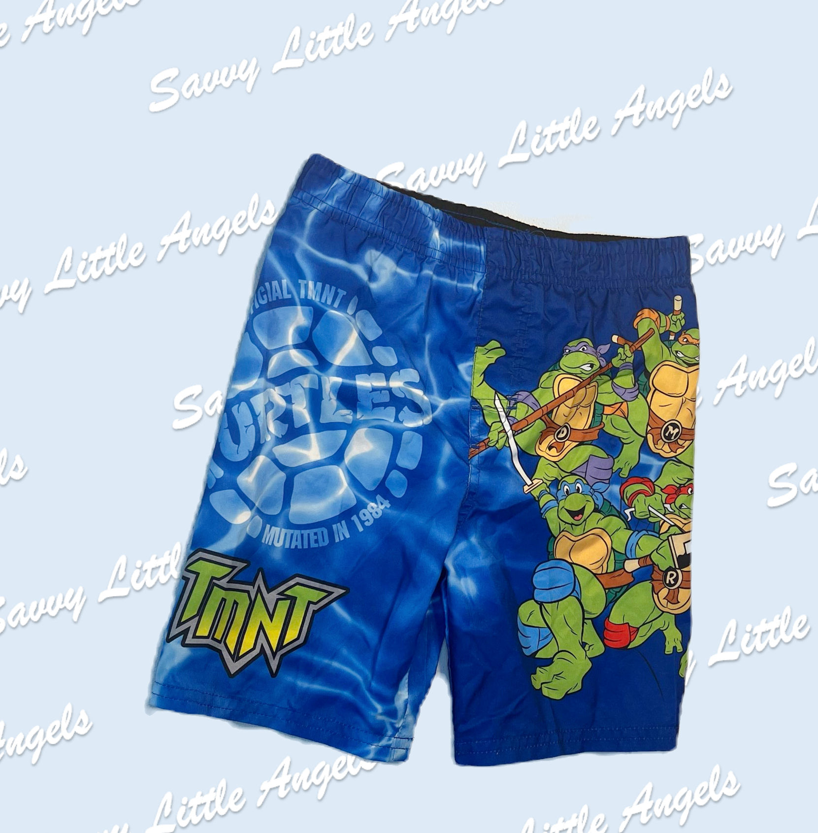 front of TMNT Swim Trunks