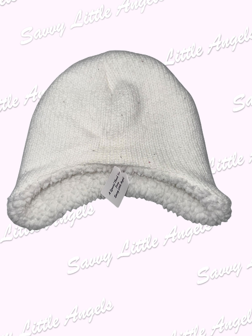Thumbnail: White Faux Fur Hat Front View
