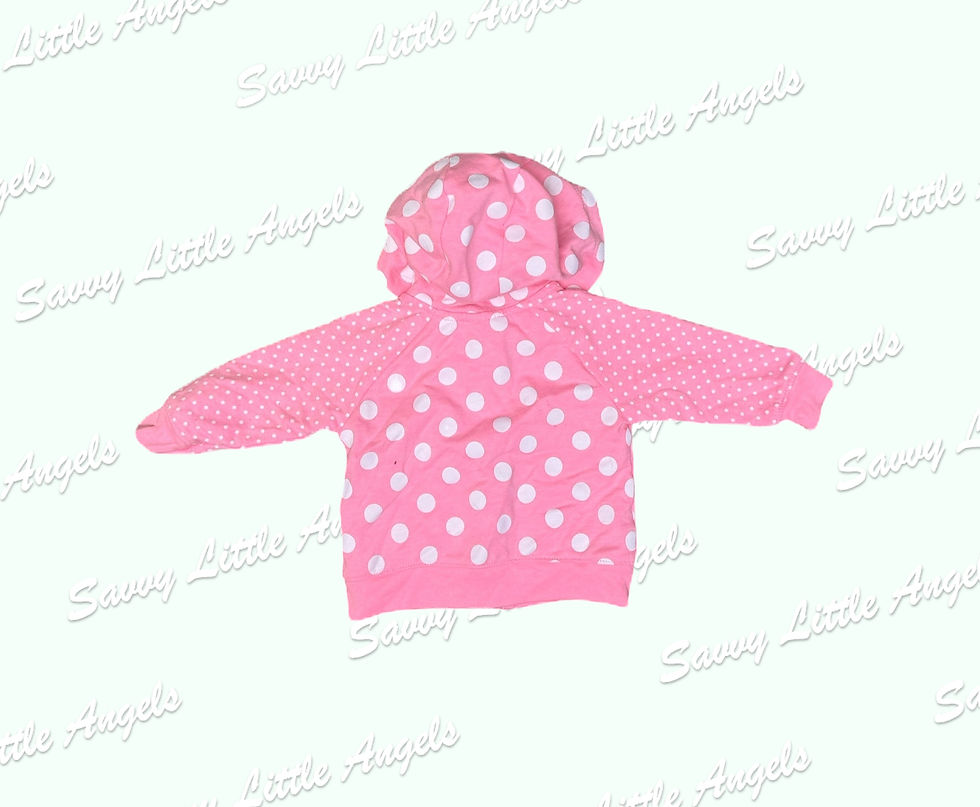 Pink Polk-Dot Jacket Back View