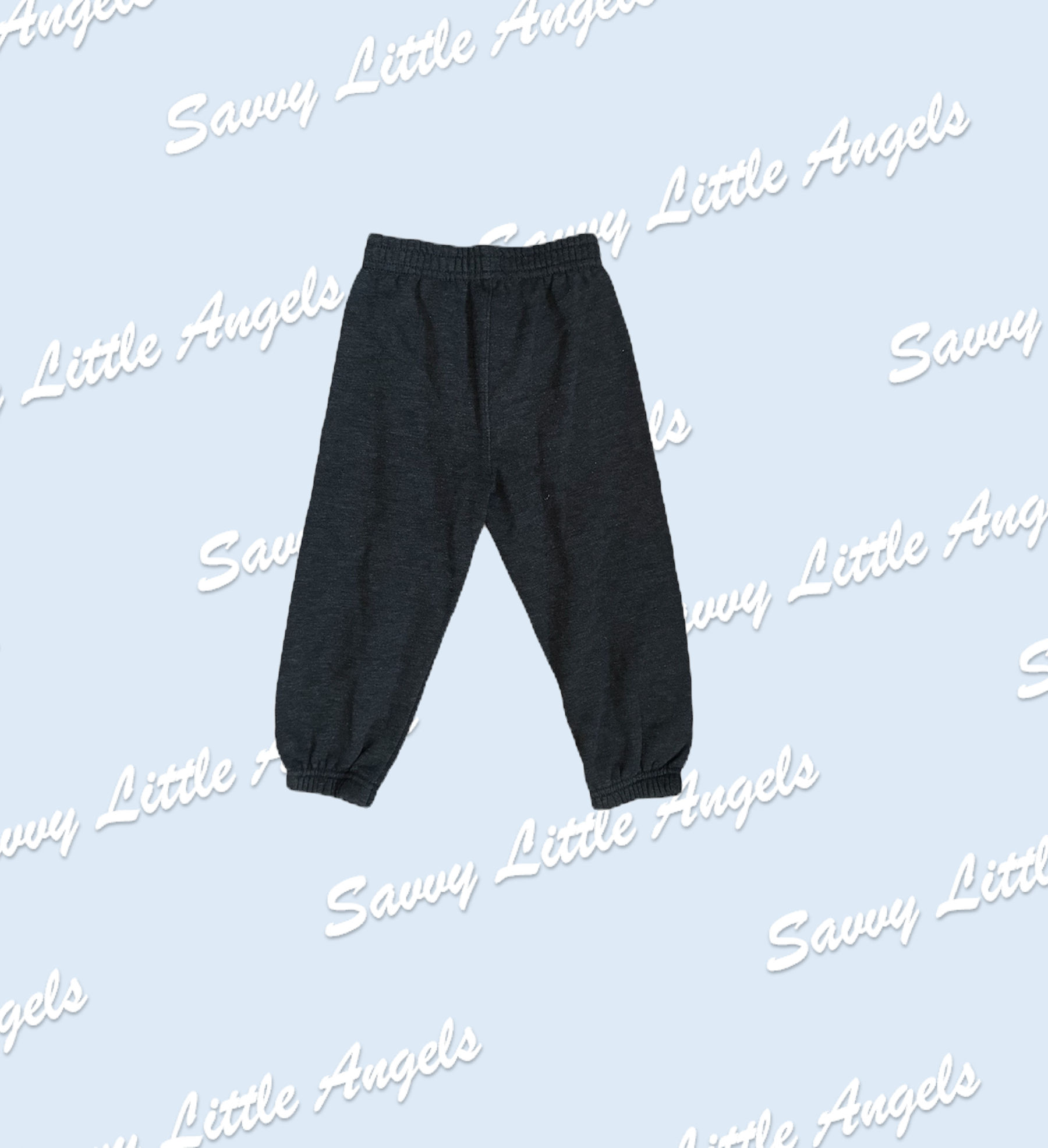 front of Dark Grey Sweats