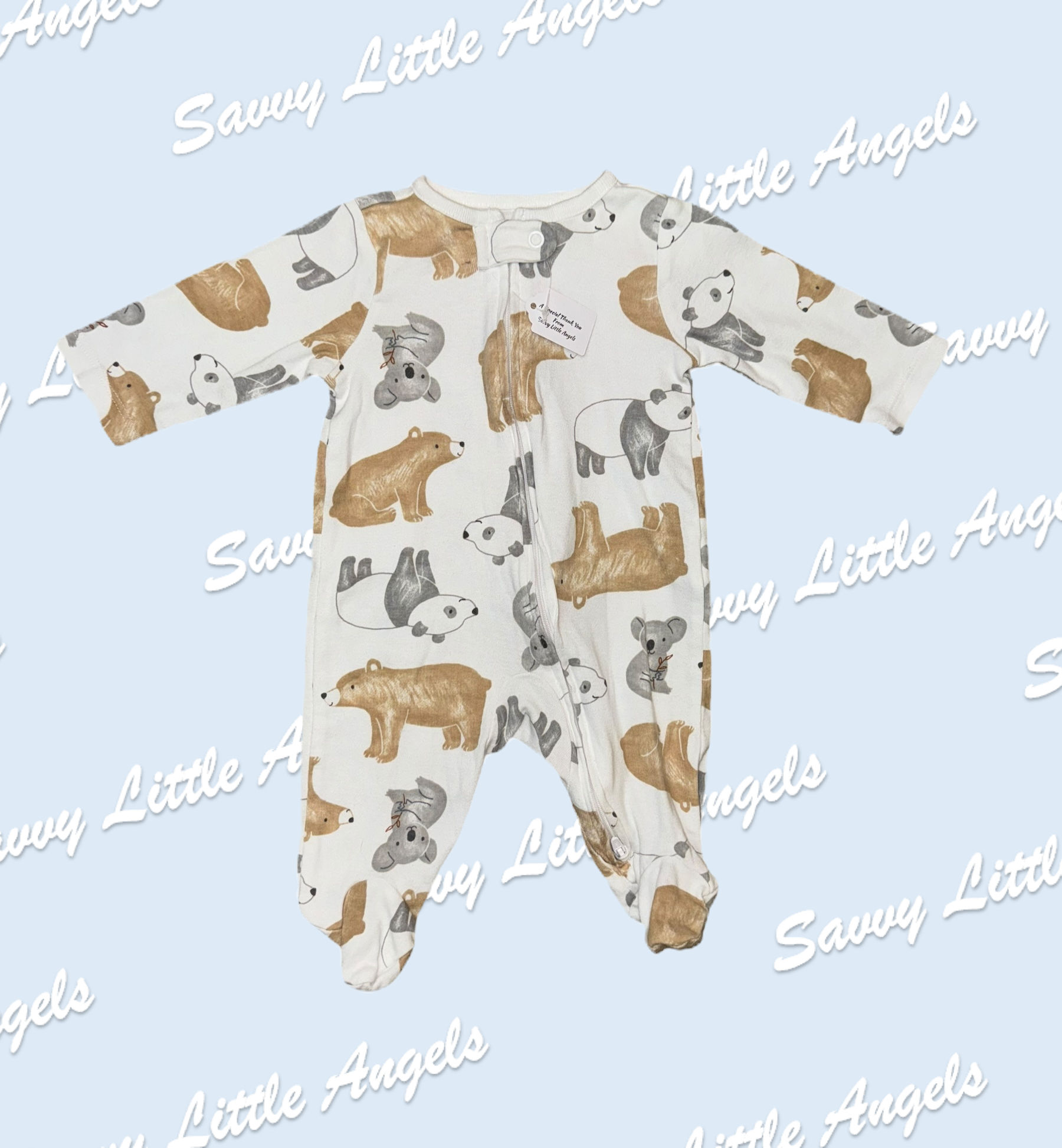 White Animal Sleeper Front View