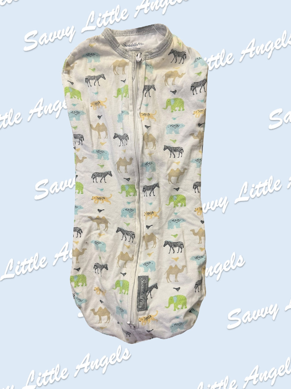 Swaddler with Animals Front View