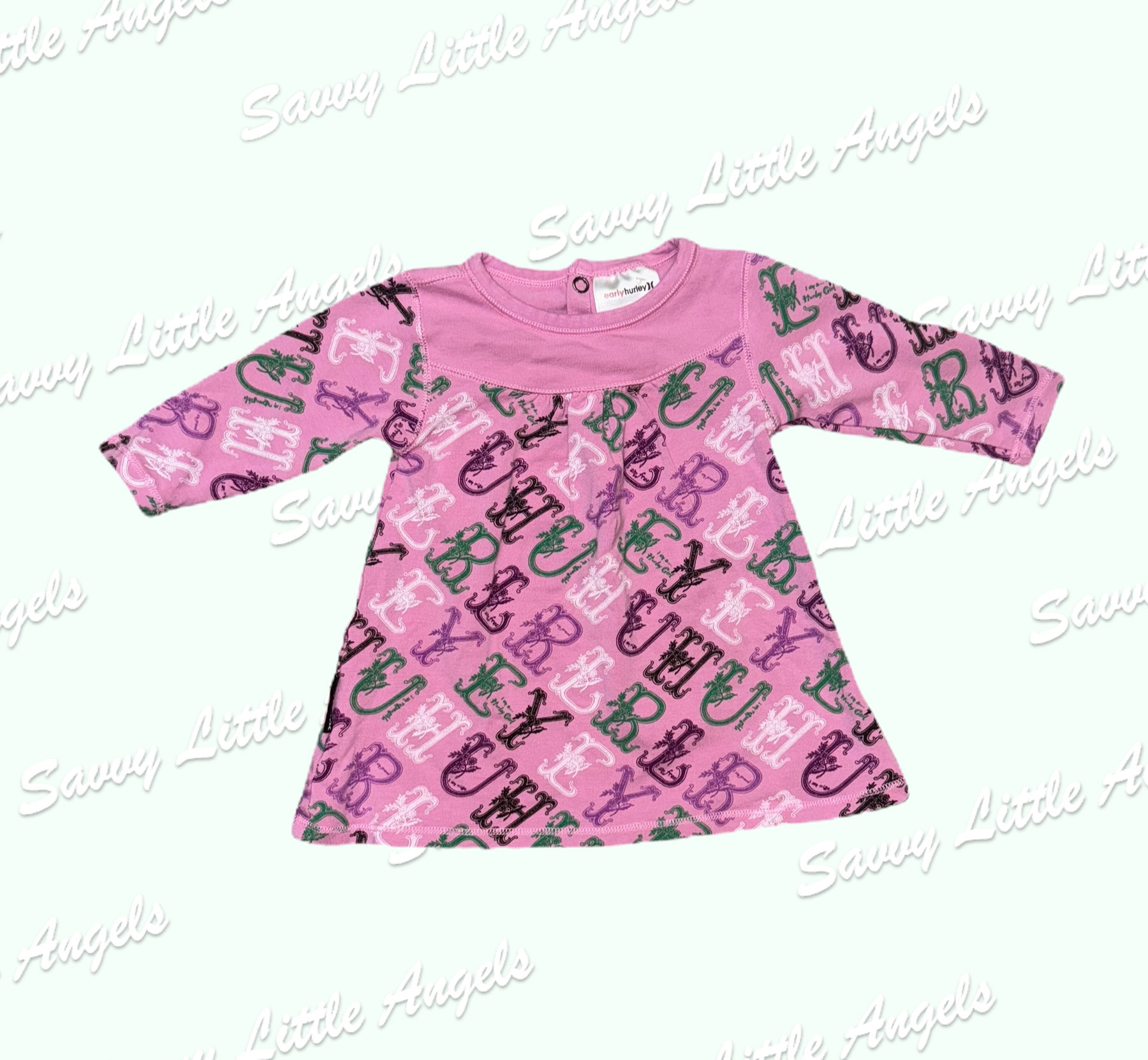 Hurley Pink Shirt Front View