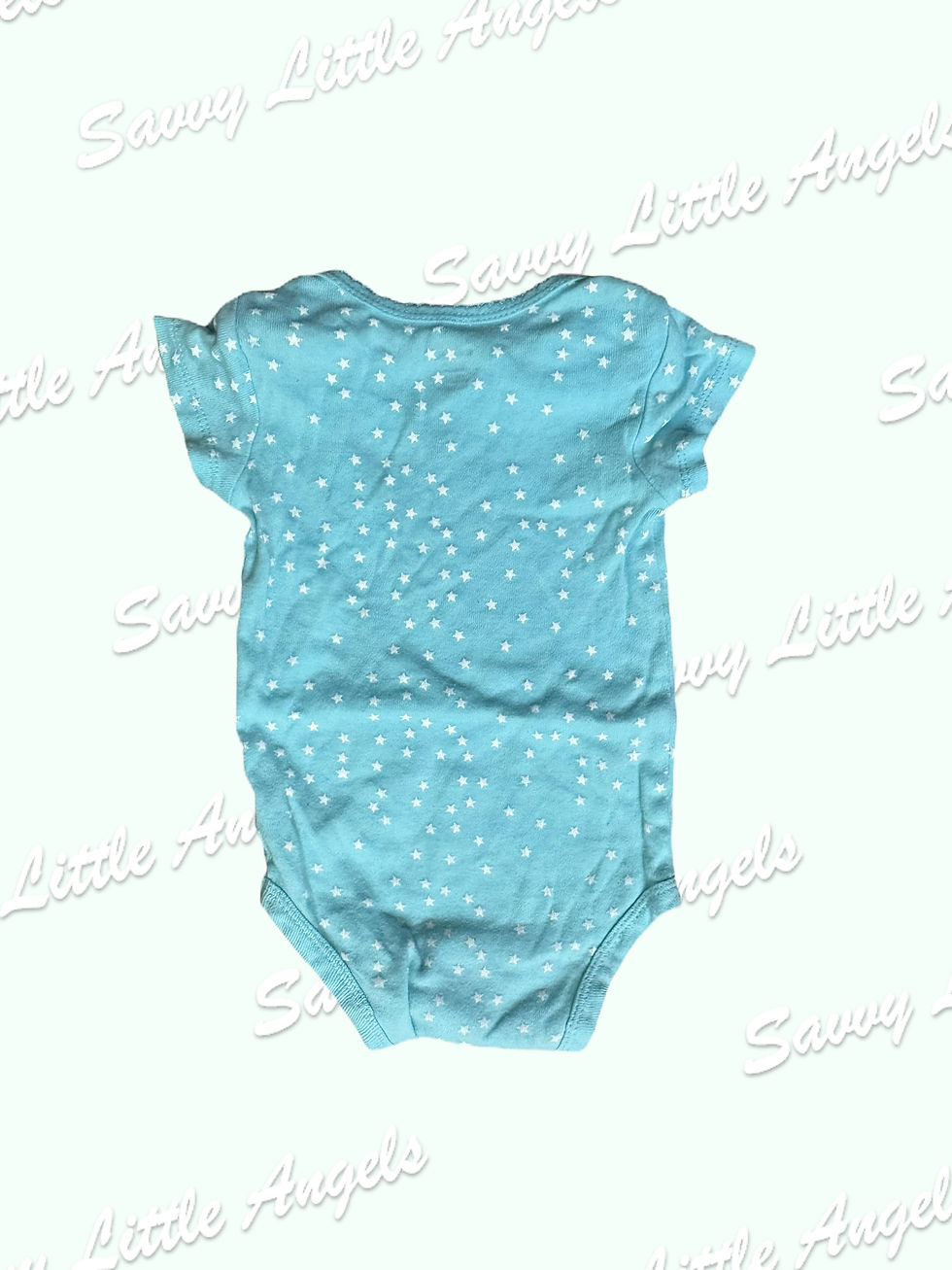 Blue Stars Onesie Back View