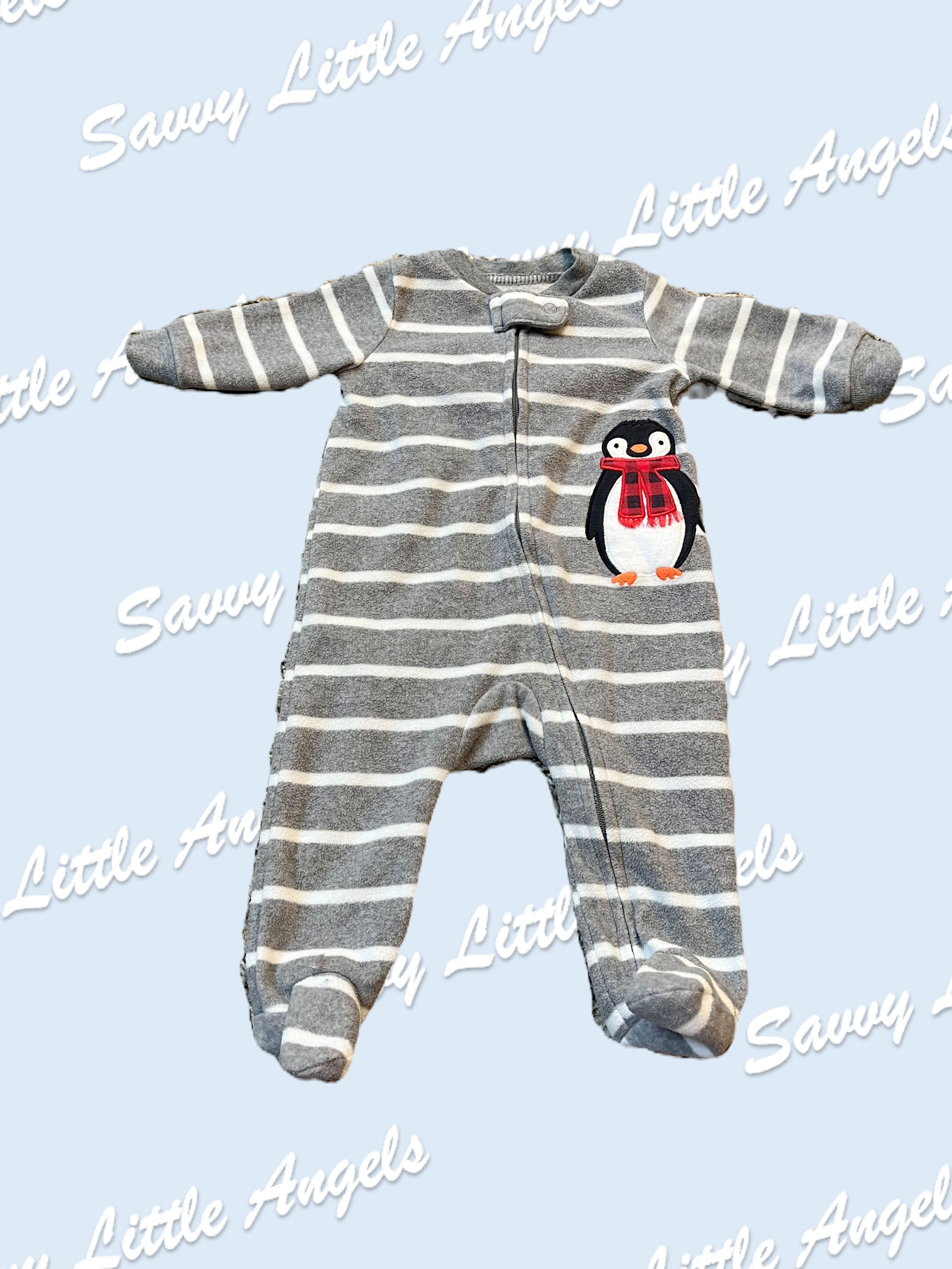 front of Grey Penguin Sleeper