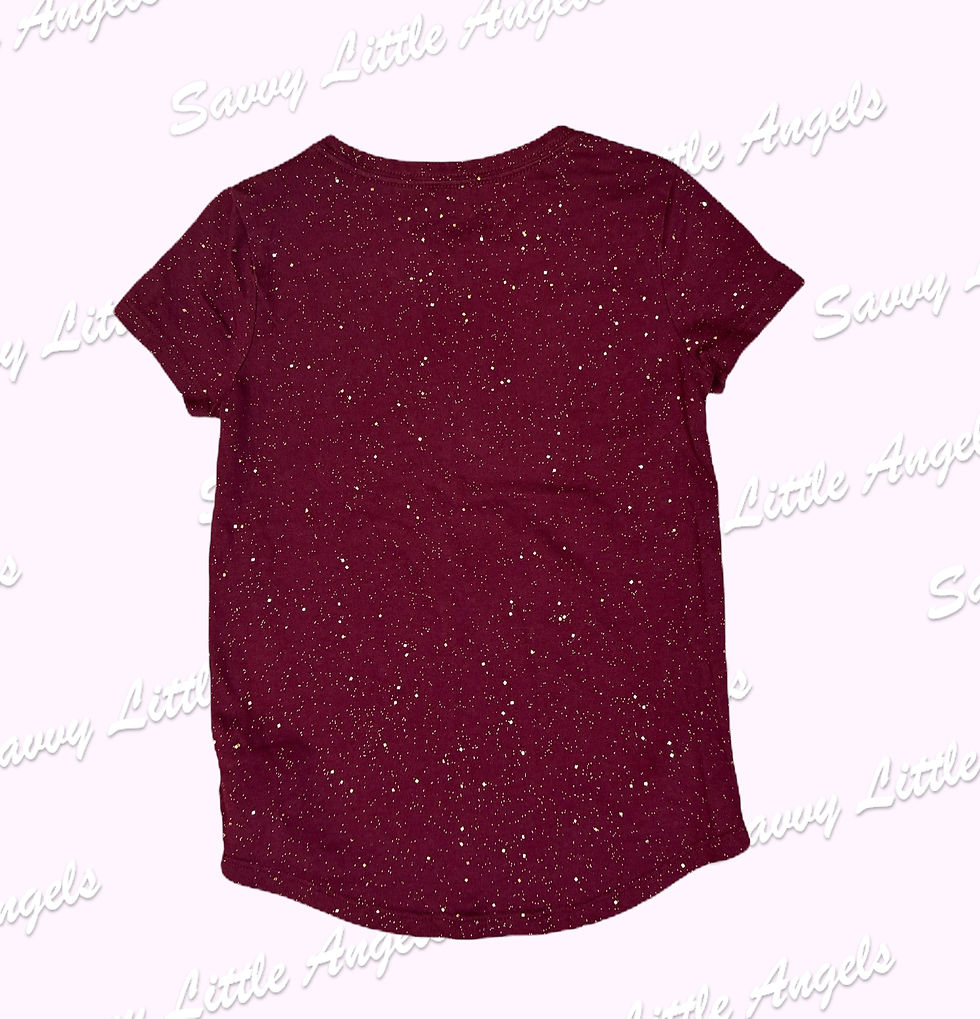 Gold Sparkle Shirt Back View