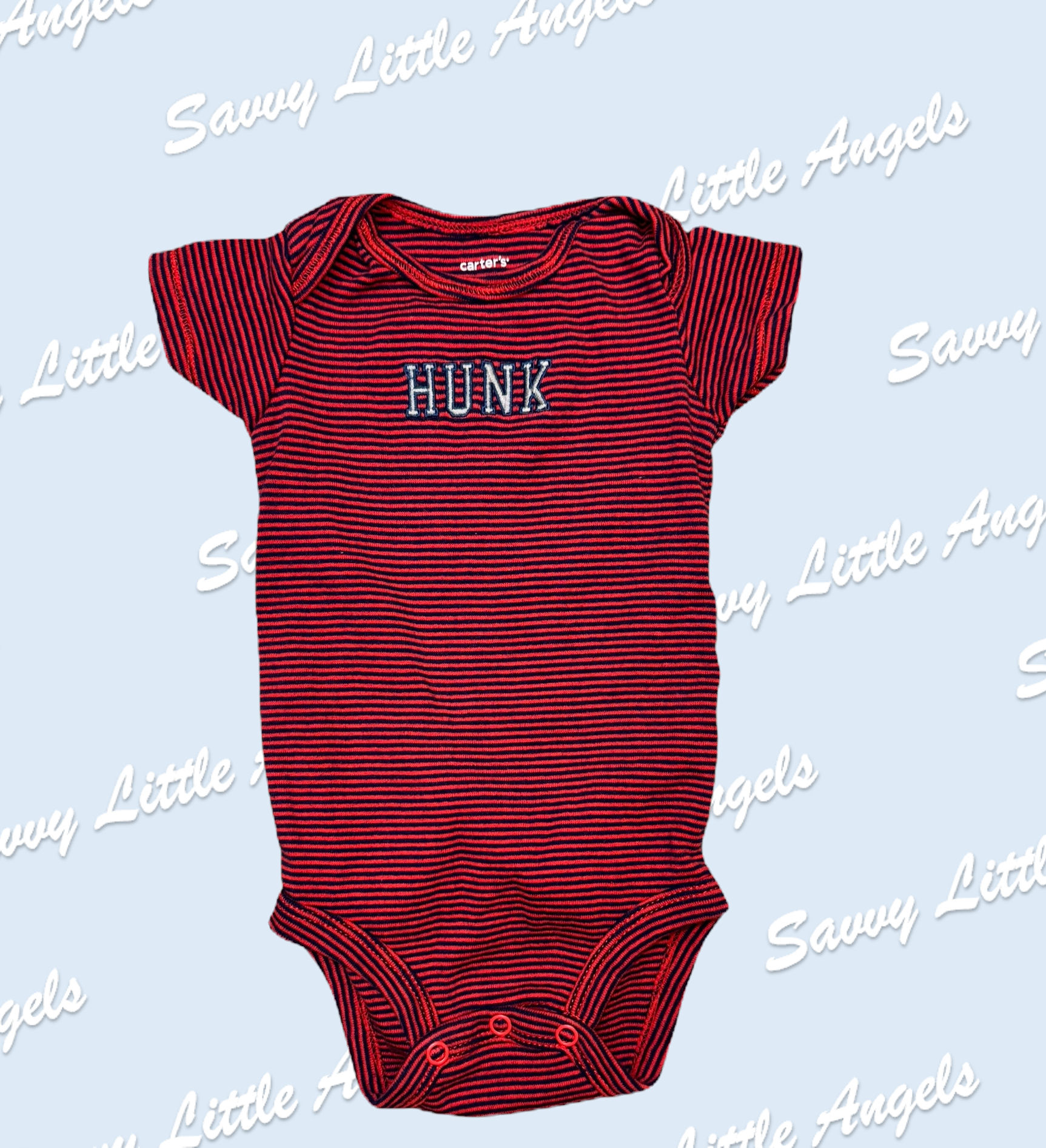 Red Hunk Onesie Front View
