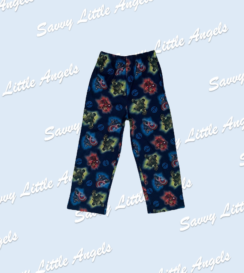 Front of avenger pj pants
