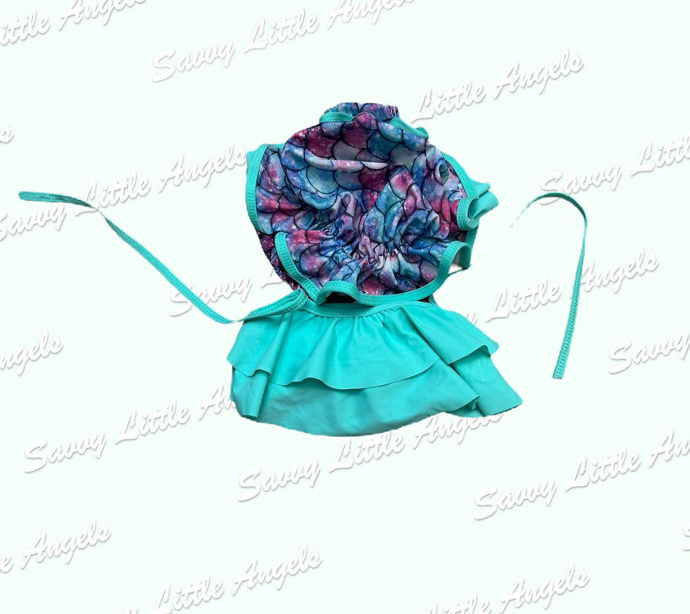 Mermaid 3-Piece Swimsuit Front View
