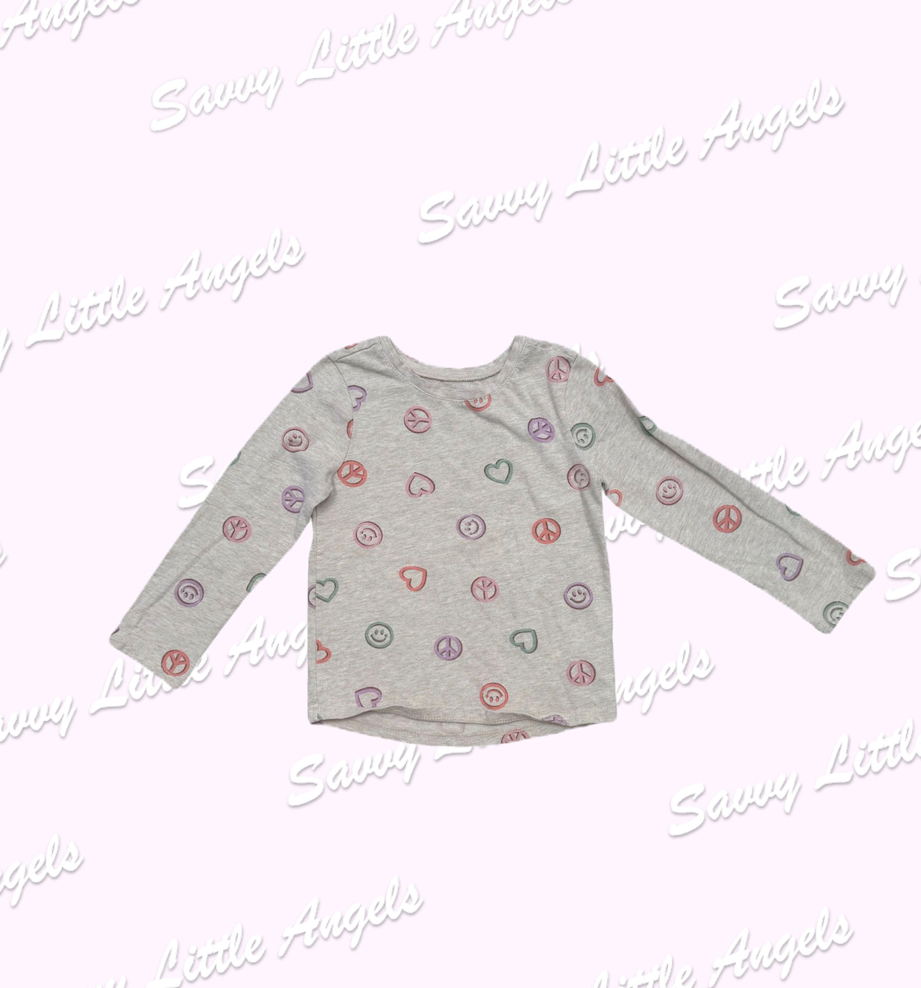 front of Peace Long Sleeve Shirt arms out