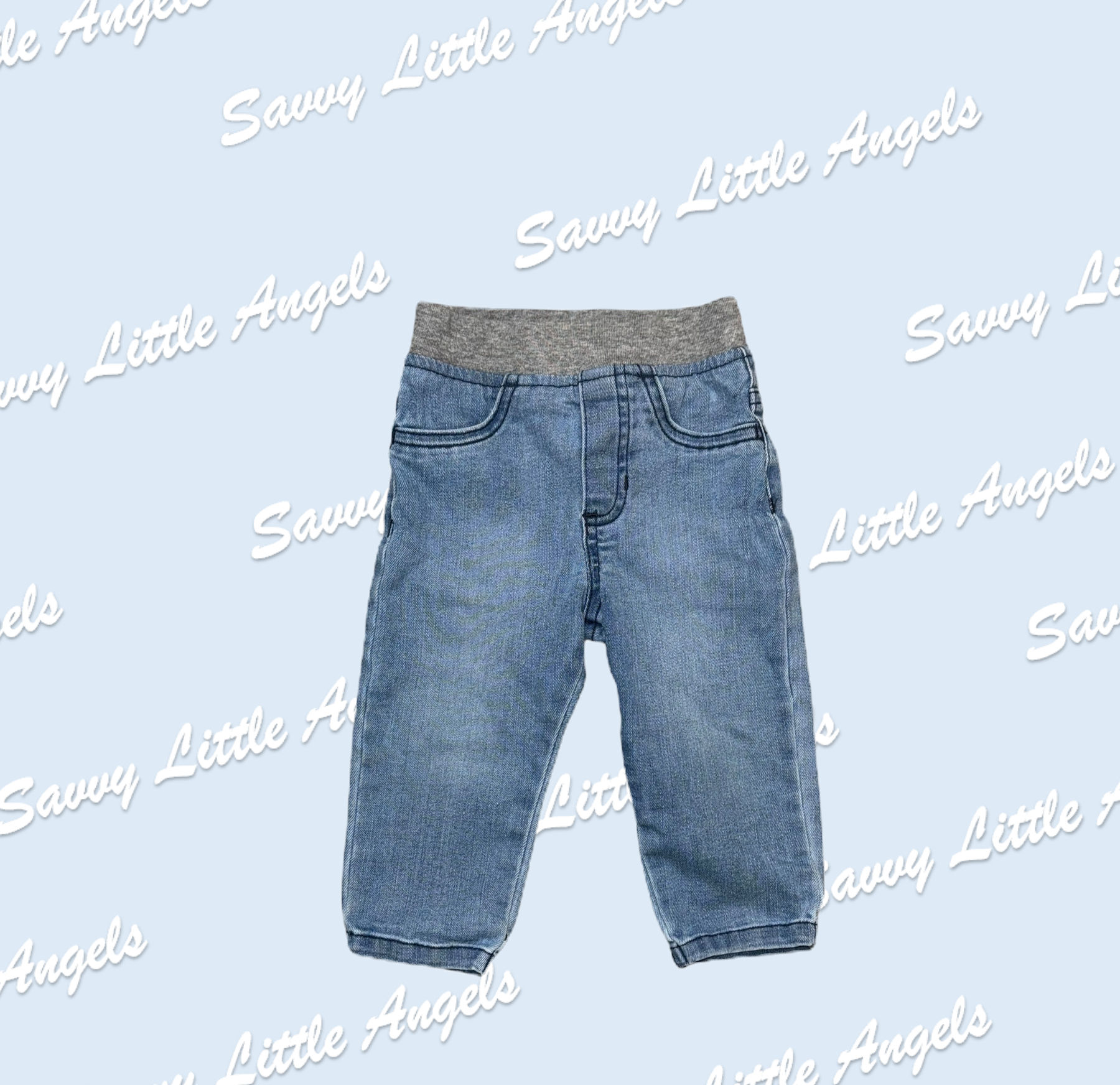 Light Blue Jeans Front View