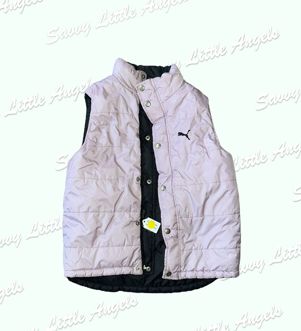 Purple & Black Reversible Puma Vest Purple Side Front View
