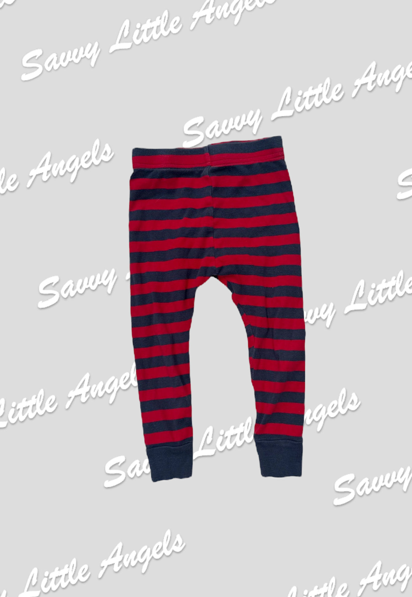 front of Striped PJs