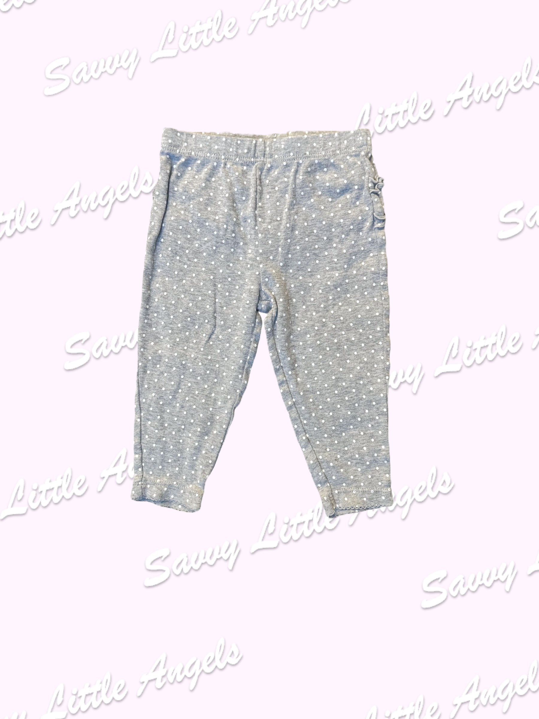 front of Grey & White Pants